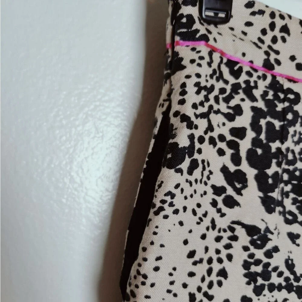 Re-Imagined by J. Crew High Waisted Leopard Print Trouser Shorts, Size 0